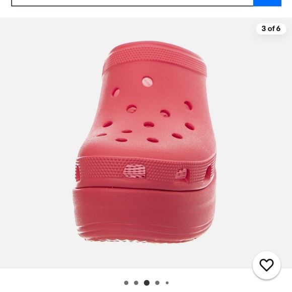 CROCS Women's Hyper Pink Siren Platform Clogs - Picture 5 of 6